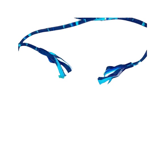 Acacia Kenya Blue and Yellow Crocheted Tribal Print Bikini - Picture 11 of 13